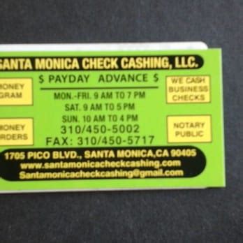 Check Cashing Santa Monica